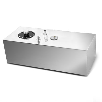 TANQUE DE GASOLINA FUEL CELL - GAS TANK WITH LEVEL SENDER - 15 GALLON - TOP-FEED - ALUMINUM - POLISHED