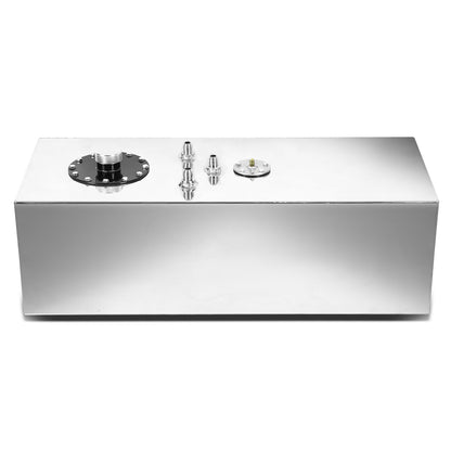 TANQUE DE GASOLINA FUEL CELL - GAS TANK WITH LEVEL SENDER - 15 GALLON - TOP-FEED - ALUMINUM - POLISHED