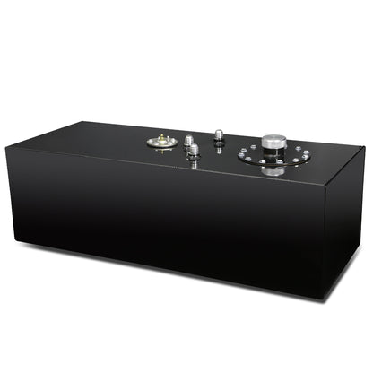 TANQUE DE GASOLINA FUEL CELL - GAS TANK WITH LEVEL SENDER - 15 GALLON - TOP-FEED - ALUMINUM - BLACK