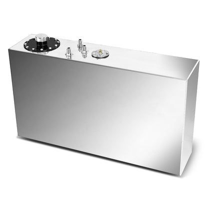 TANQUE DE GASOLINA FUEL CELL - GAS TANK WITH LEVEL SENDER - 17 GALLON - TOP-FEED - ALUMINUM - POLISHED
