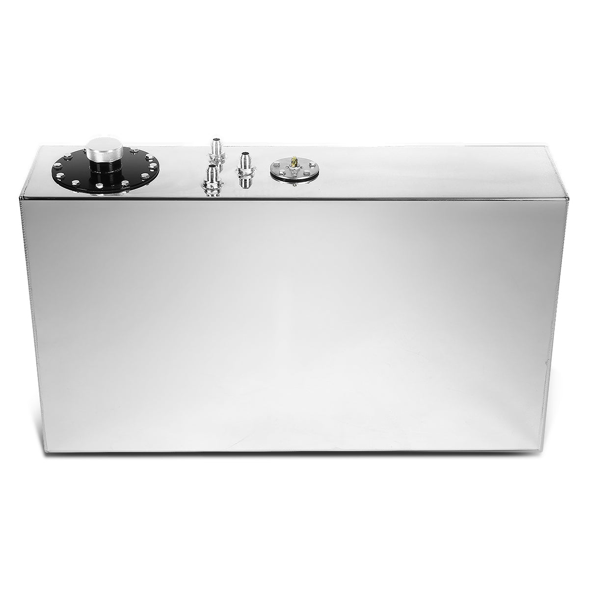 TANQUE DE GASOLINA FUEL CELL - GAS TANK WITH LEVEL SENDER - 17 GALLON - TOP-FEED - ALUMINUM - POLISHED