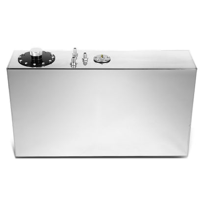 TANQUE DE GASOLINA FUEL CELL - GAS TANK WITH LEVEL SENDER - 17 GALLON - TOP-FEED - ALUMINUM - POLISHED
