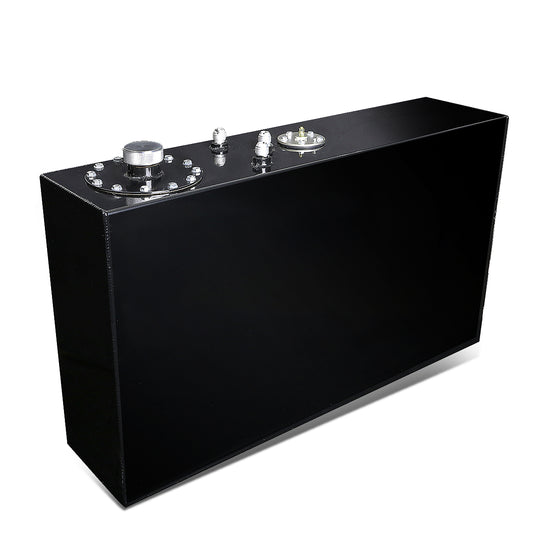 TANQUE DE GASOLINA FUEL CELL - GAS TANK WITH LEVEL SENDER - 17 GALLON - TOP-FEED - ALUMINUM - BLACK