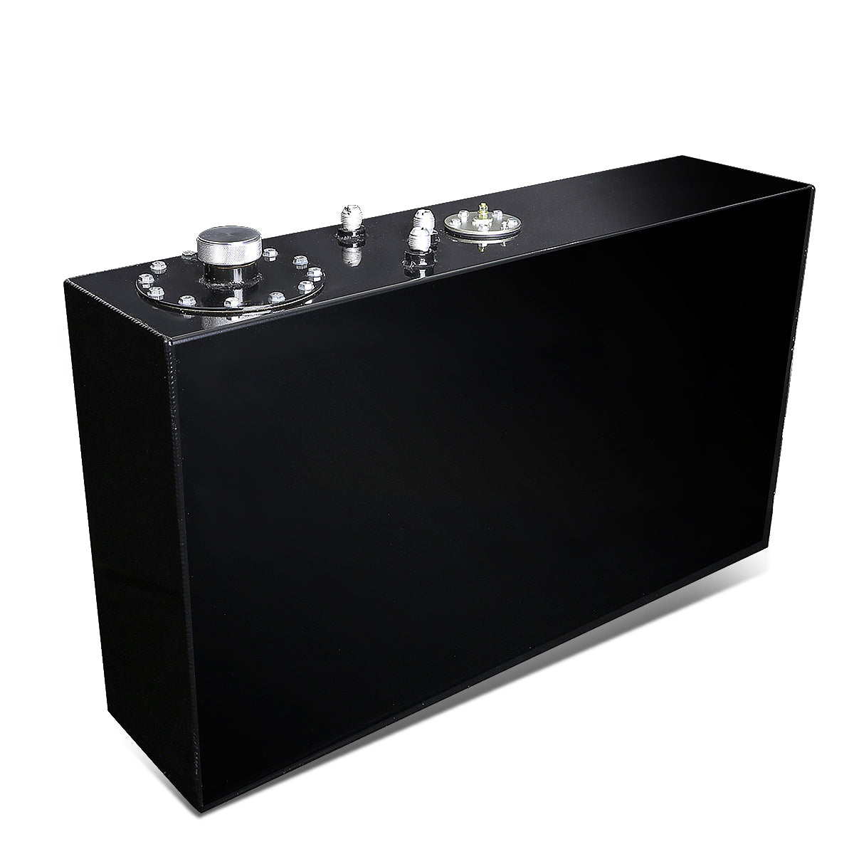 TANQUE DE GASOLINA FUEL CELL - GAS TANK WITH LEVEL SENDER - 17 GALLON - TOP-FEED - ALUMINUM - BLACK