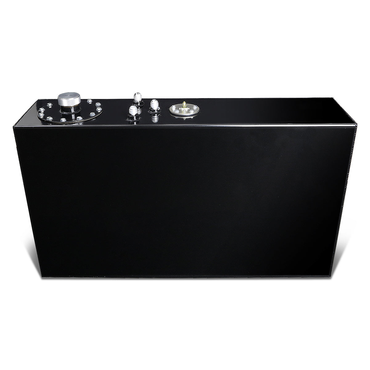 TANQUE DE GASOLINA FUEL CELL - GAS TANK WITH LEVEL SENDER - 17 GALLON - TOP-FEED - ALUMINUM - BLACK