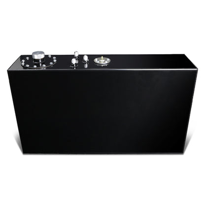 TANQUE DE GASOLINA FUEL CELL - GAS TANK WITH LEVEL SENDER - 17 GALLON - TOP-FEED - ALUMINUM - BLACK