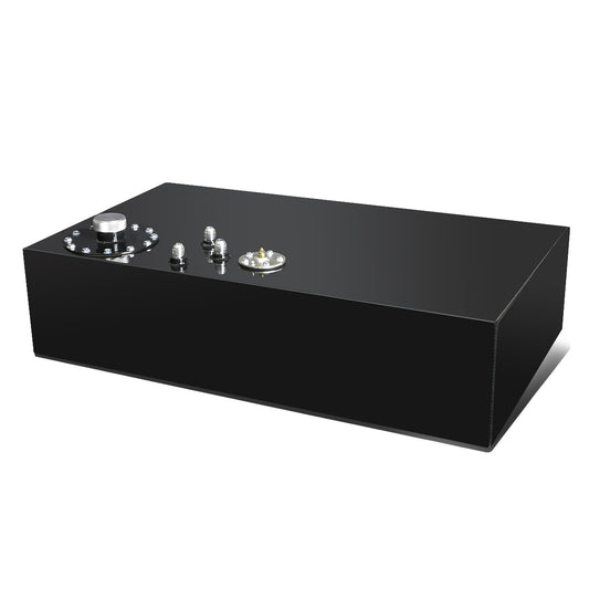 TANQUE DE GASOLINA FUEL CELL - GAS TANK WITH LEVEL SENDER - 17 GALLON - BOTTOM-FEED - ALUMINUM - FLAT TANK - BLACK