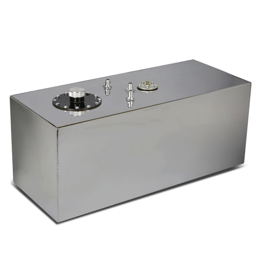 TANQUE DE GASOLINA FUEL CELL - GAS TANK WITH LEVEL SENDER - 19 GALLON - TOP-FEED - ALUMINUM - POLISHED