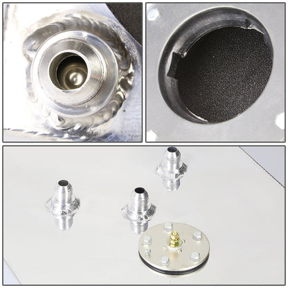 TANQUE DE GASOLINA FUEL CELL - GAS TANK WITH LEVEL SENDER - 19 GALLON - TOP-FEED - ALUMINUM - POLISHED