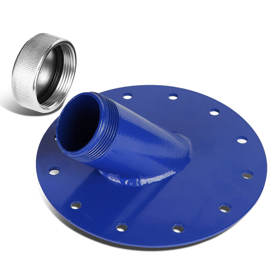 TANQUE DE GASOLINA FUEL CELL - FILLER NECK - STEEL WITH ALUMINUM CAP - 45 DEGREE - BLUE