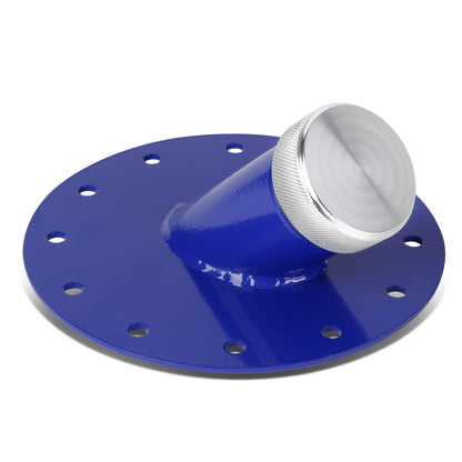 TANQUE DE GASOLINA FUEL CELL - FILLER NECK - STEEL WITH ALUMINUM CAP - 45 DEGREE - BLUE