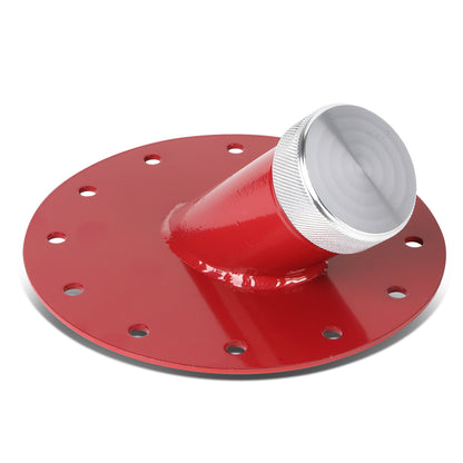 TANQUE DE GASOLINA FUEL CELL - FILLER NECK - STEEL WITH ALUMINUM CAP - 45 DEGREE - RED
