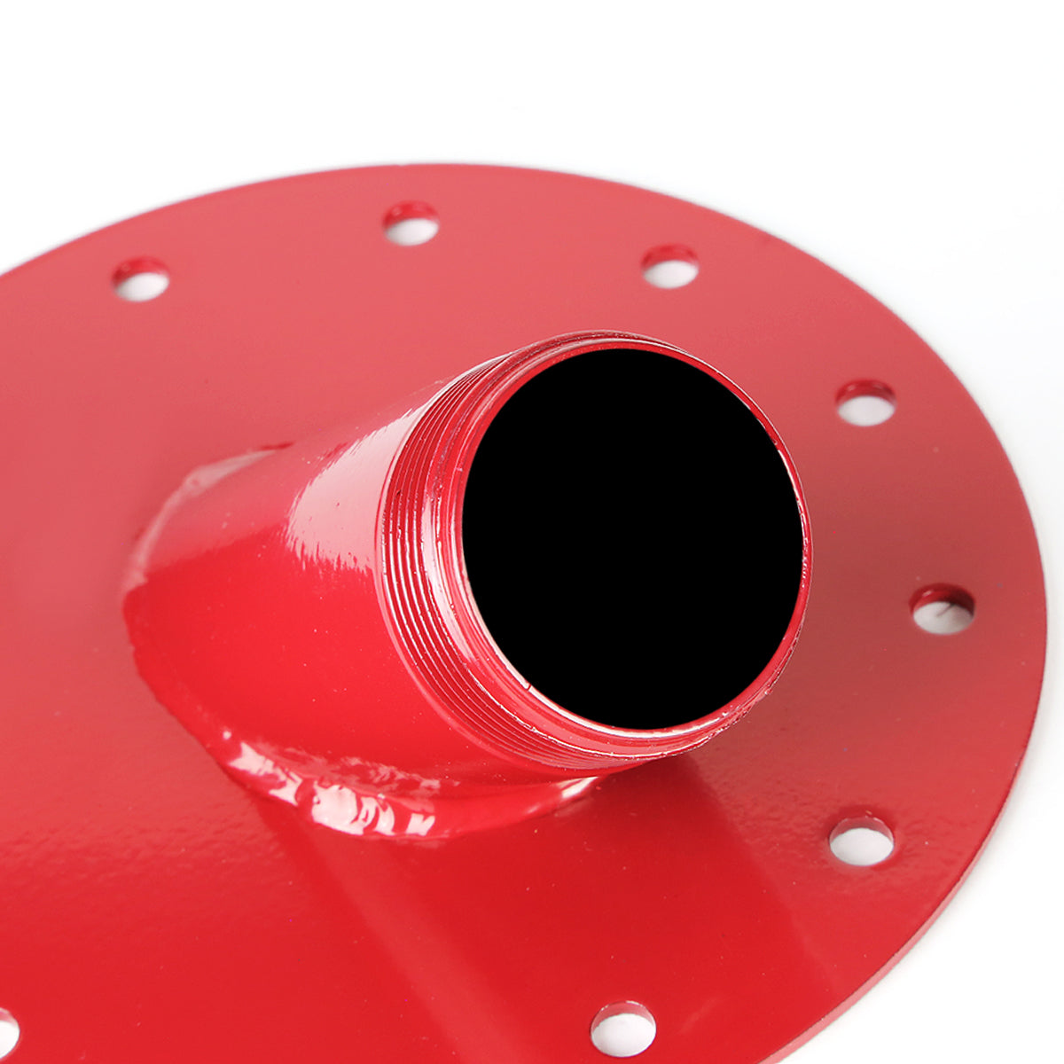 TANQUE DE GASOLINA FUEL CELL - FILLER NECK - STEEL WITH ALUMINUM CAP - 45 DEGREE - RED