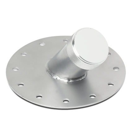 TANQUE DE GASOLINA FUEL CELL - FILLER NECK - STEEL WITH ALUMINUM CAP - 45 DEGREE - SILVER