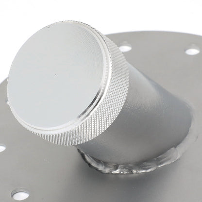 TANQUE DE GASOLINA FUEL CELL - FILLER NECK - STEEL WITH ALUMINUM CAP - 45 DEGREE - SILVER