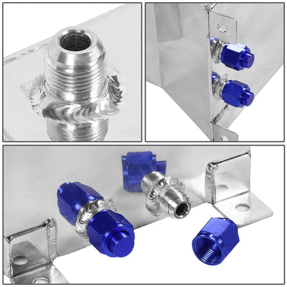 TANQUE DE GASOLINA FUEL CELL - GAS TANK WITH LEVEL SENDER - 2.5 GALLON - ALUMINUM - POLISHED CAP - POLISHED