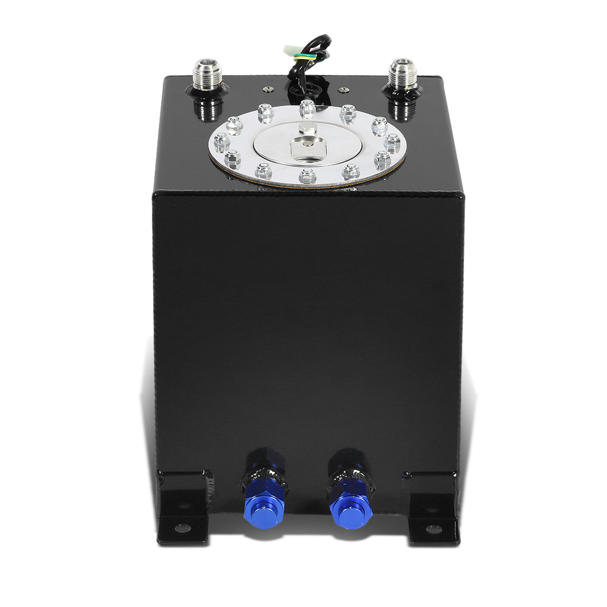 TANQUE DE GASOLINA FUEL CELL - GAS TANK WITH LEVEL SENDER - 2.5 GALLON - ALUMINUM - POLISHED CAP - BLACK