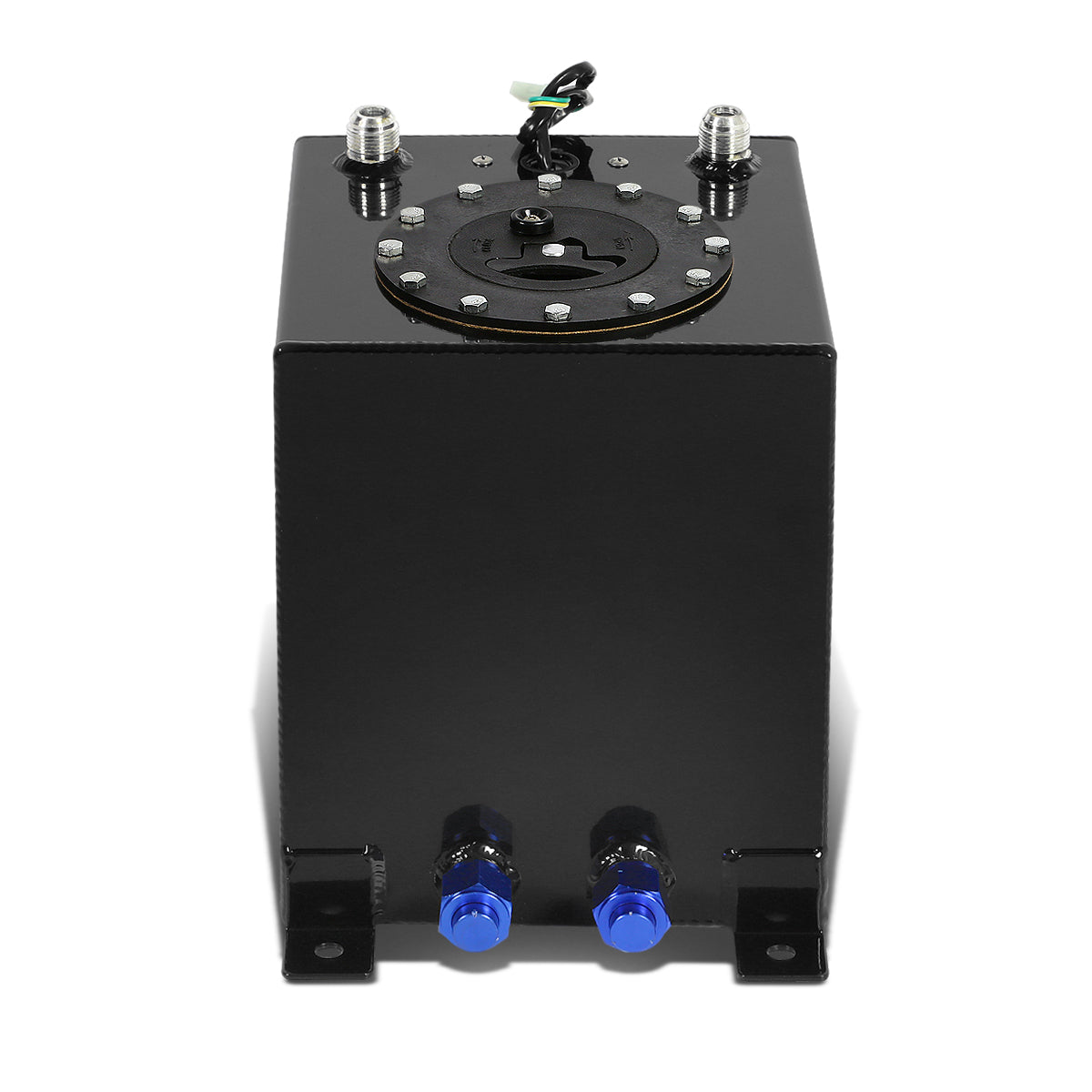 TANQUE DE GASOLINA FUEL CELL - GAS TANK WITH LEVEL SENDER - 2.5 GALLON - ALUMINUM - BLACK CAP - BLACK