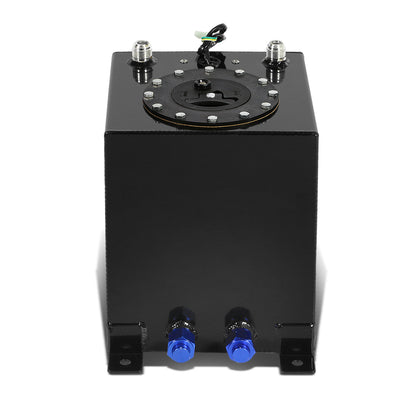 TANQUE DE GASOLINA FUEL CELL - GAS TANK WITH LEVEL SENDER - 2.5 GALLON - ALUMINUM - BLACK CAP - BLACK