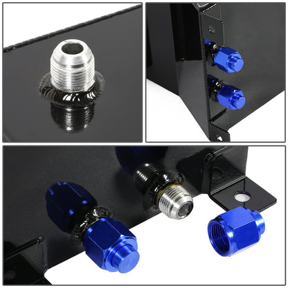 TANQUE DE GASOLINA FUEL CELL - GAS TANK WITH LEVEL SENDER - 2.5 GALLON - ALUMINUM - BLACK CAP - BLACK