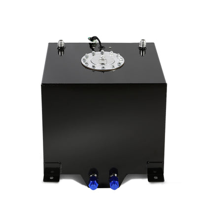 TANQUE DE GASOLINA FUEL CELL - GAS TANK WITH LEVEL SENDER - 5 GALLON - ALUMINUM - POLISHED CAP - BLACK