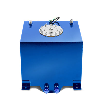 TANQUE DE GASOLINA FUEL CELL - GAS TANK WITH LEVEL SENDER - 5 GALLON - ALUMINUM - POLISHED CAP - BLUE