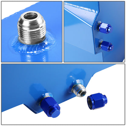 TANQUE DE GASOLINA FUEL CELL - GAS TANK WITH LEVEL SENDER - 5 GALLON - ALUMINUM - POLISHED CAP - BLUE