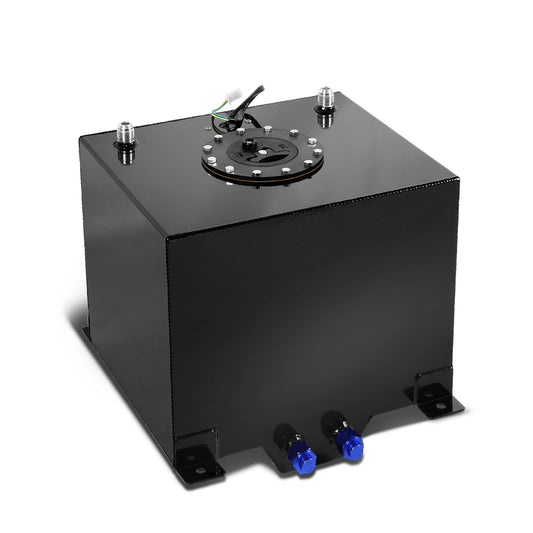TANQUE DE GASOLINA FUEL CELL - GAS TANK WITH LEVEL SENDER - 5 GALLON - ALUMINUM - BLACK CAP - BLACK