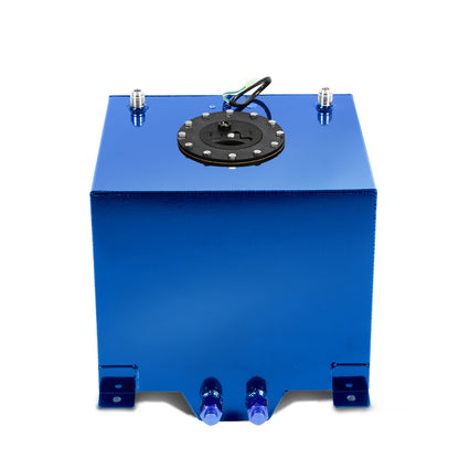 TANQUE DE GASOLINA FUEL CELL - GAS TANK WITH LEVEL SENDER - 5 GALLON - ALUMINUM - BLACK CAP - BLUE