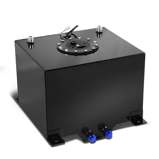 TANQUE DE GASOLINA FUEL CELL - GAS TANK WITH LEVEL SENDER - 8 GALLON - ALUMINUM - BLACK CAP - BLACK