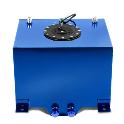TANQUE DE GASOLINA FUEL CELL - GAS TANK WITH LEVEL SENDER - 8 GALLON - ALUMINUM - BLACK CAP - BLUE