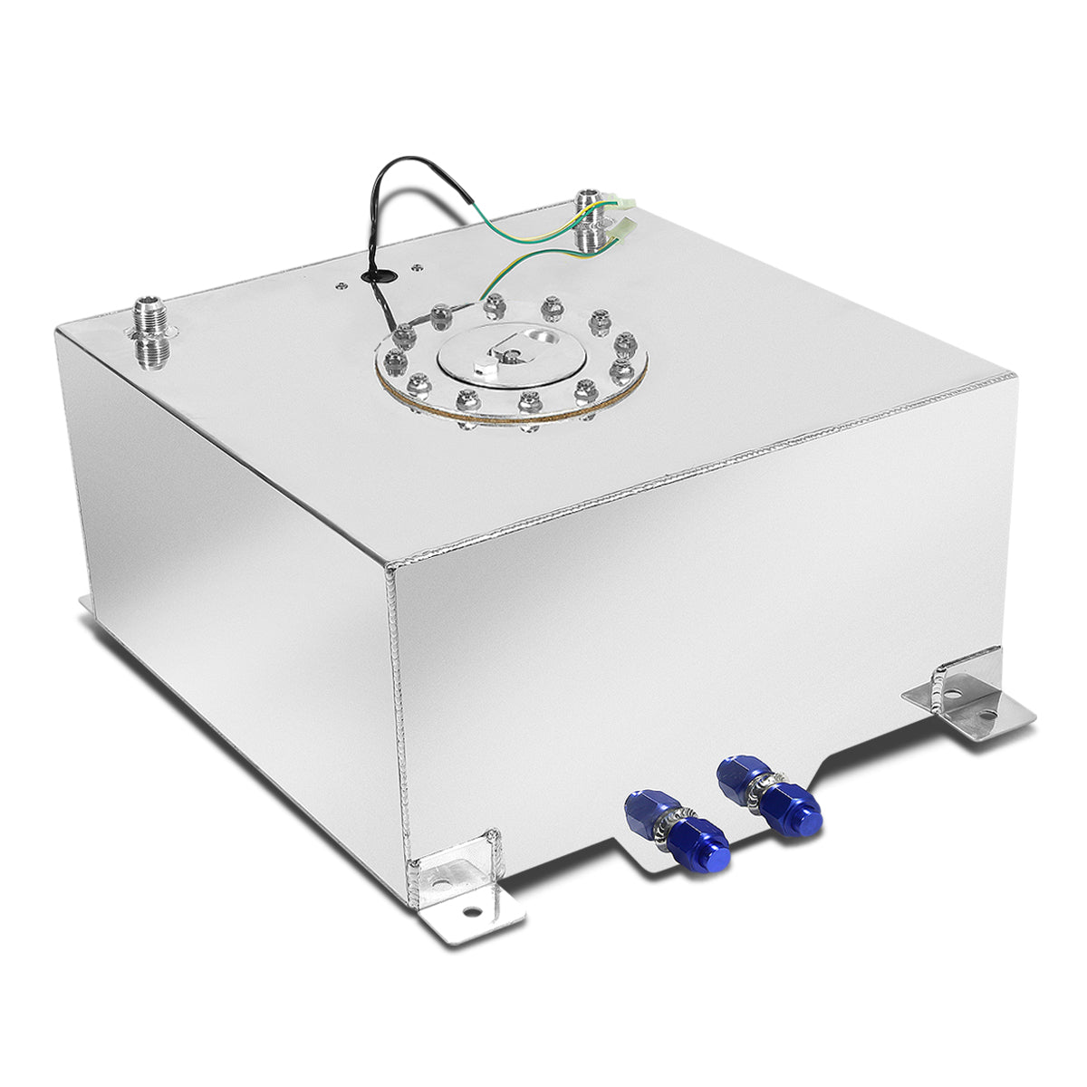 TANQUE DE GASOLINA FUEL CELL - GAS TANK WITH LEVEL SENDER - 10 GALLON - ALUMINUM - POLISHED CAP - POLISHED