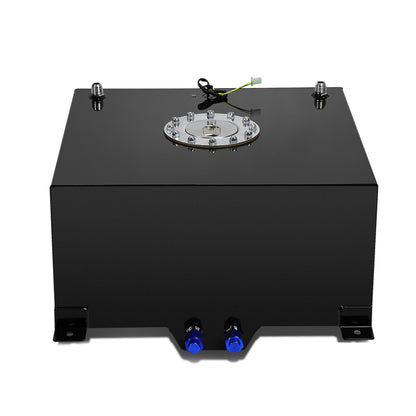 TANQUE DE GASOLINA FUEL CELL - GAS TANK WITH LEVEL SENDER - 10 GALLON - ALUMINUM - POLISHED CAP - BLACK
