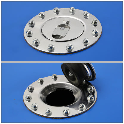 TANQUE DE GASOLINA FUEL CELL - GAS TANK WITH LEVEL SENDER - 10 GALLON - ALUMINUM - POLISHED CAP - BLUE