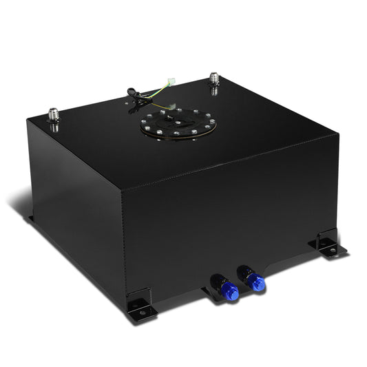 TANQUE DE GASOLINA FUEL CELL - GAS TANK WITH LEVEL SENDER - 10 GALLON - ALUMINUM - BLACK CAP - BLACK