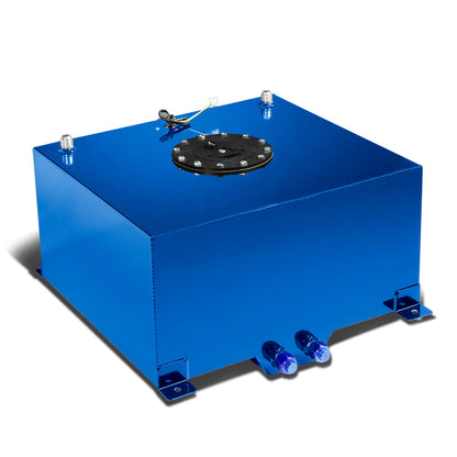 TANQUE DE GASOLINA FUEL CELL - GAS TANK WITH LEVEL SENDER - 10 GALLON - ALUMINUM - BLACK CAP - BLUE