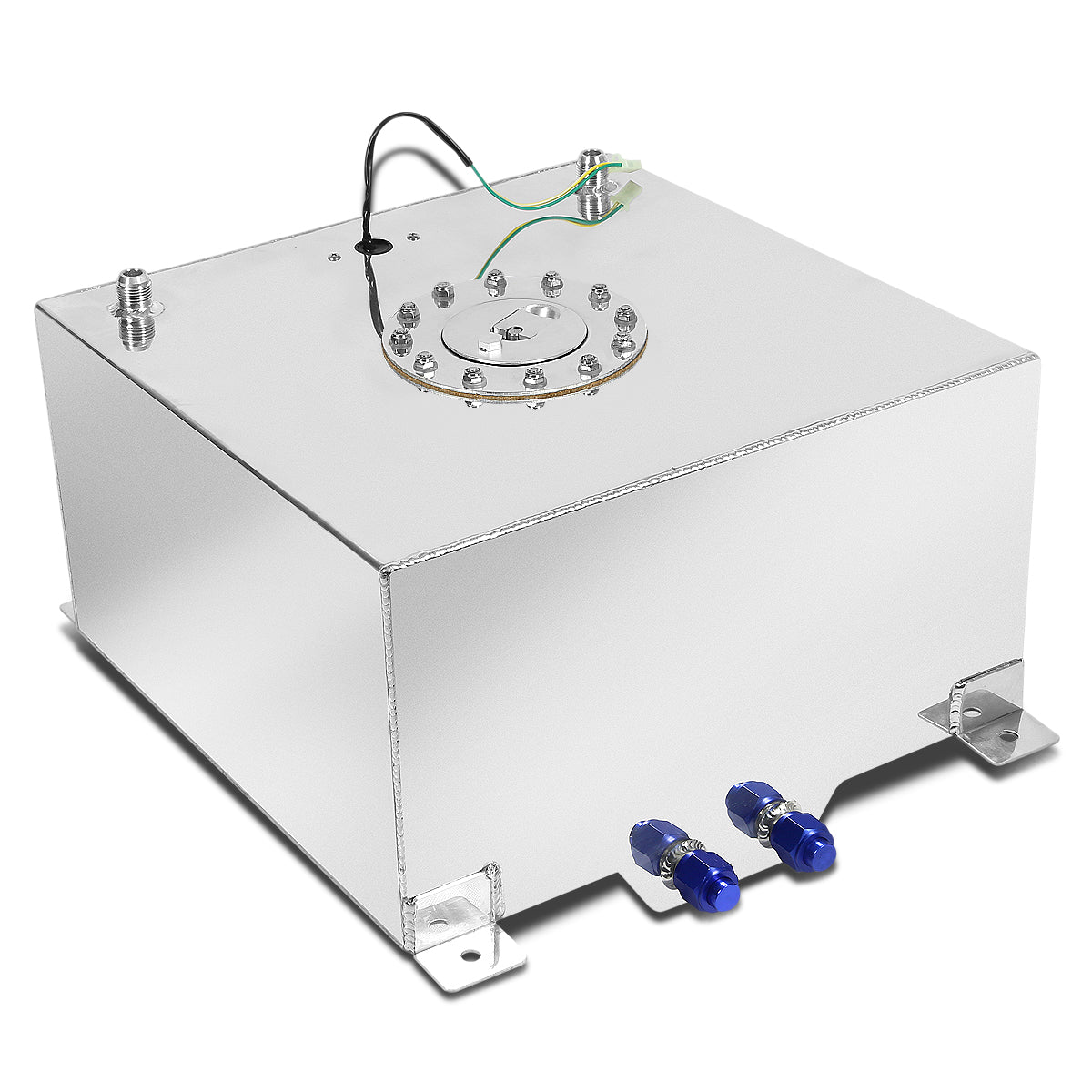 TANQUE DE GASOLINA FUEL CELL - GAS TANK WITH LEVEL SENDER - 15.5 GALLON - ALUMINUM - POLISHED CAP - POLISHED