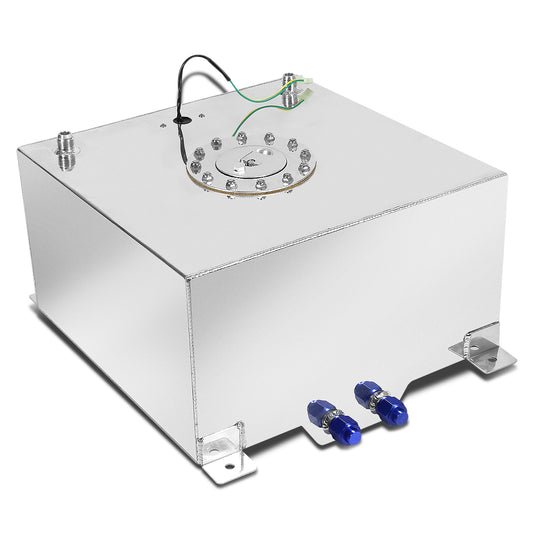 TANQUE DE GASOLINA FUEL CELL - GAS TANK WITH LEVEL SENDER - 15.5 GALLON - ALUMINUM - POLISHED CAP - POLISHED