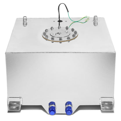 TANQUE DE GASOLINA FUEL CELL - GAS TANK WITH LEVEL SENDER - 15.5 GALLON - ALUMINUM - POLISHED CAP - POLISHED