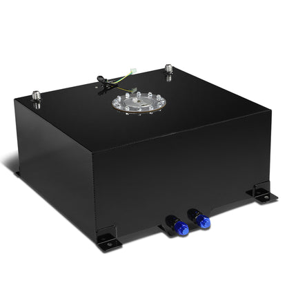 TANQUE DE GASOLINA FUEL CELL - GAS TANK WITH LEVEL SENDER - 15.5 GALLON - ALUMINUM - POLISHED CAP - BLACK