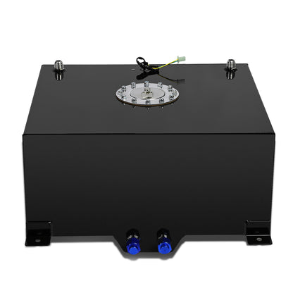 TANQUE DE GASOLINA FUEL CELL - GAS TANK WITH LEVEL SENDER - 15.5 GALLON - ALUMINUM - POLISHED CAP - BLACK
