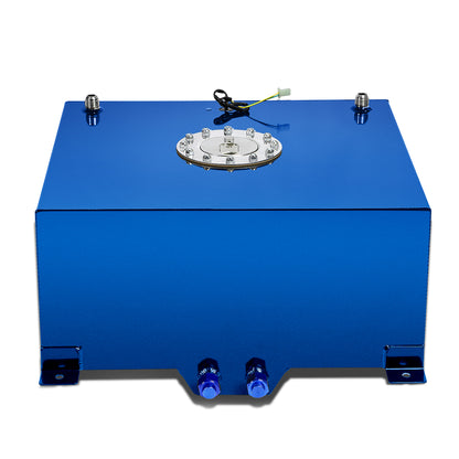 TANQUE DE GASOLINA FUEL CELL - GAS TANK WITH LEVEL SENDER - 15.5 GALLON - ALUMINUM - POLISHED CAP - BLUE