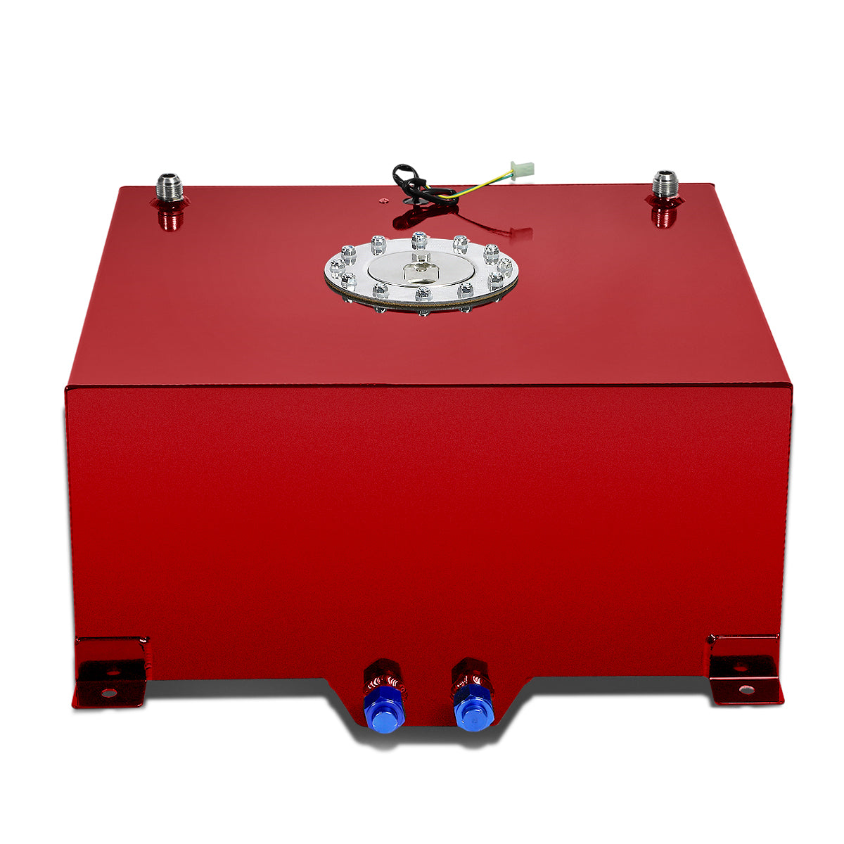 TANQUE DE GASOLINA FUEL CELL - GAS TANK WITH LEVEL SENDER - 15.5 GALLON - ALUMINUM - POLISHED CAP - RED