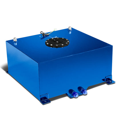 TANQUE DE GASOLINA FUEL CELL - GAS TANK WITH LEVEL SENDER - 15.5 GALLON - ALUMINUM - BLACK CAP - BLUE