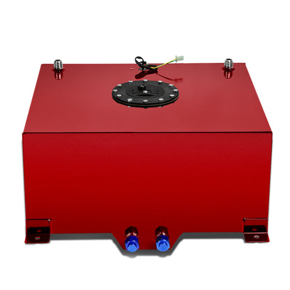 TANQUE DE GASOLINA FUEL CELL - GAS TANK WITH LEVEL SENDER - 15.5 GALLON - ALUMINUM - BLACK CAP - RED