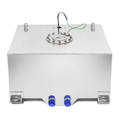 TANQUE DE GASOLINA FUEL CELL - GAS TANK WITH LEVEL SENDER - 15 GALLON - ALUMINUM - POLISHED CAP - POLISHED