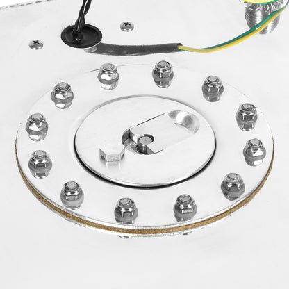 TANQUE DE GASOLINA FUEL CELL - GAS TANK WITH LEVEL SENDER - 15 GALLON - ALUMINUM - POLISHED CAP - POLISHED