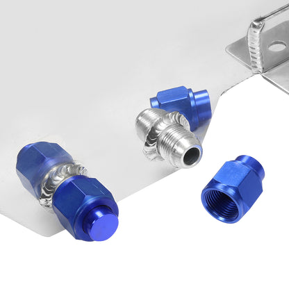 TANQUE DE GASOLINA FUEL CELL - GAS TANK WITH LEVEL SENDER - 15 GALLON - ALUMINUM - POLISHED CAP - POLISHED