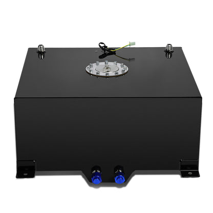 TANQUE DE GASOLINA FUEL CELL - GAS TANK WITH LEVEL SENDER - 15 GALLON - ALUMINUM - POLISHED CAP - BLACK