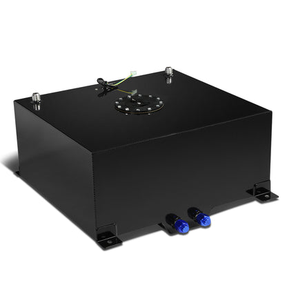 TANQUE DE GASOLINA FUEL CELL - GAS TANK WITH LEVEL SENDER - 15 GALLON - ALUMINUM - BLACK CAP - BLACK